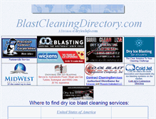 Tablet Screenshot of blastcleaningdirectory.com